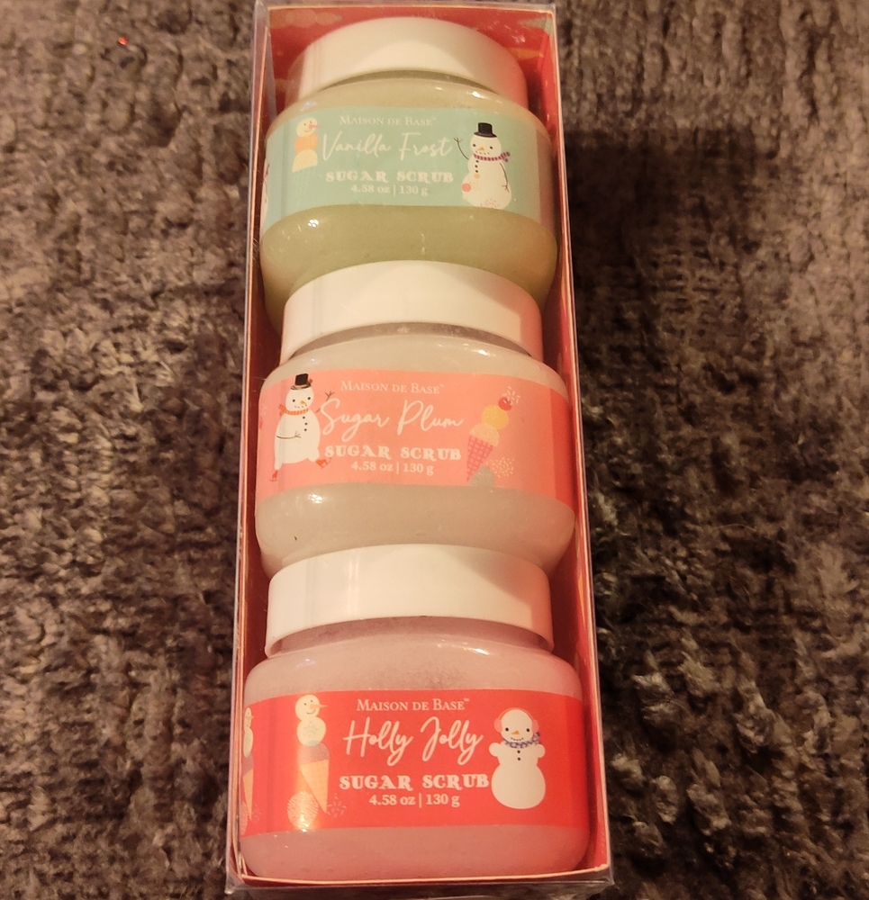 NWT!! Maison De Base Sugar Scrub Trio